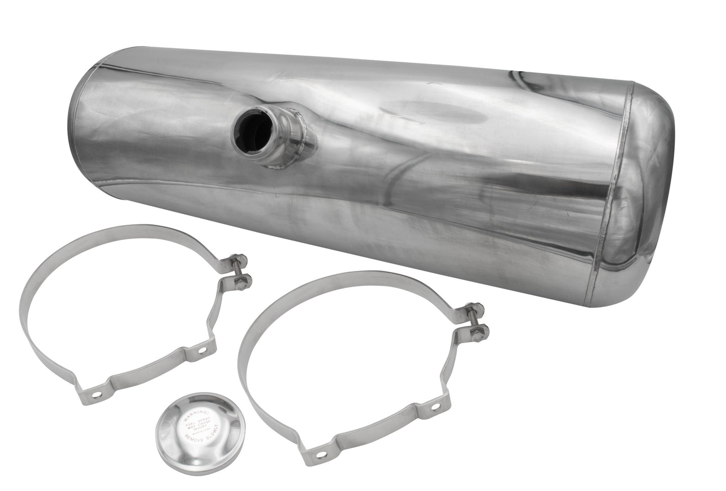 S/S Gas Tank, 8" X 33", Center Fill, 6.8 Gallon