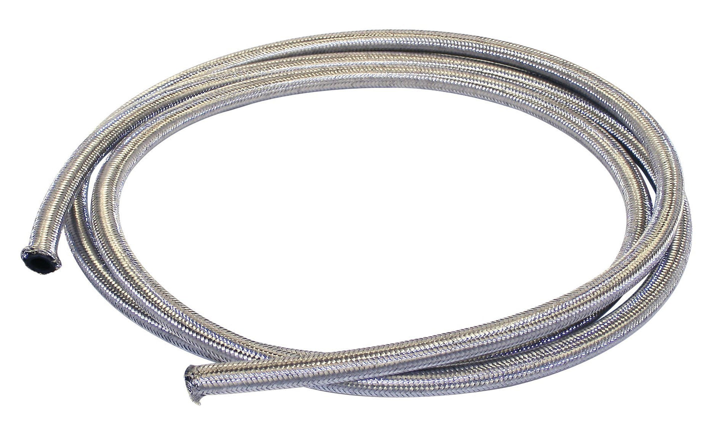 3/8" I.D. (#6) Braided Stainless Line, 10' Length Skinpacked