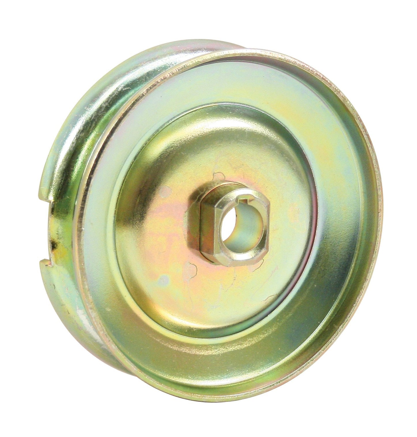 12 Volt Pulley, Gold Zinc