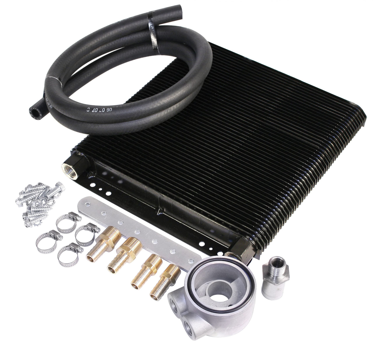 72 Plate Oil Cooler Kit with Sandwich Adapter