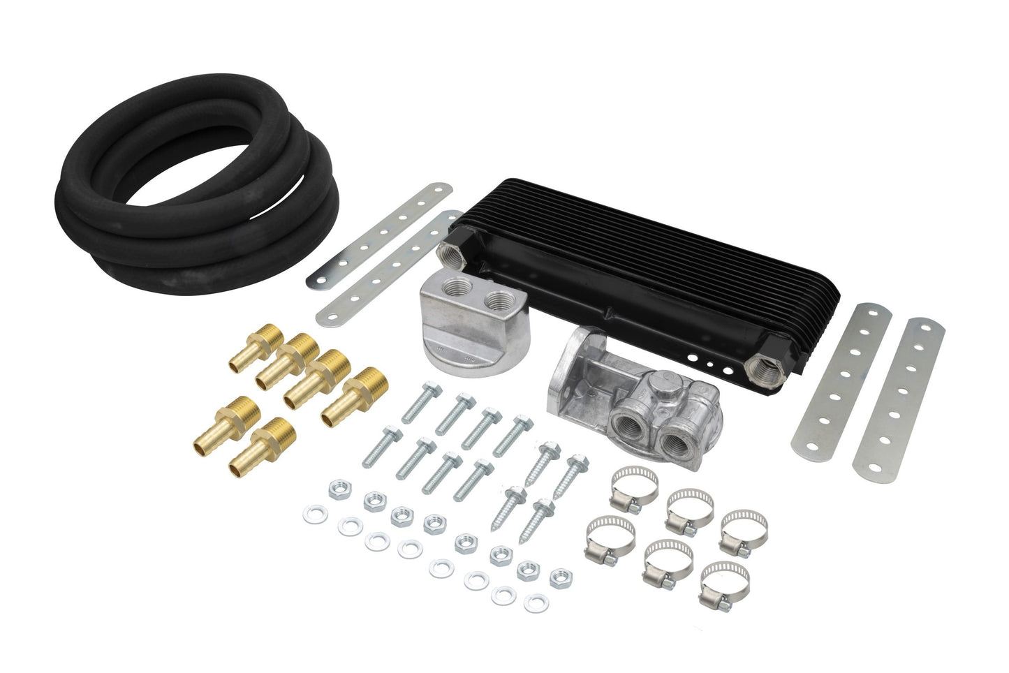 24 Plate Oil Cooler Kit with Bypass Adapter