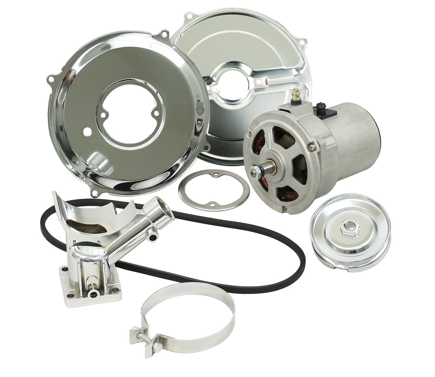 Alternator Kit with Chrome Components