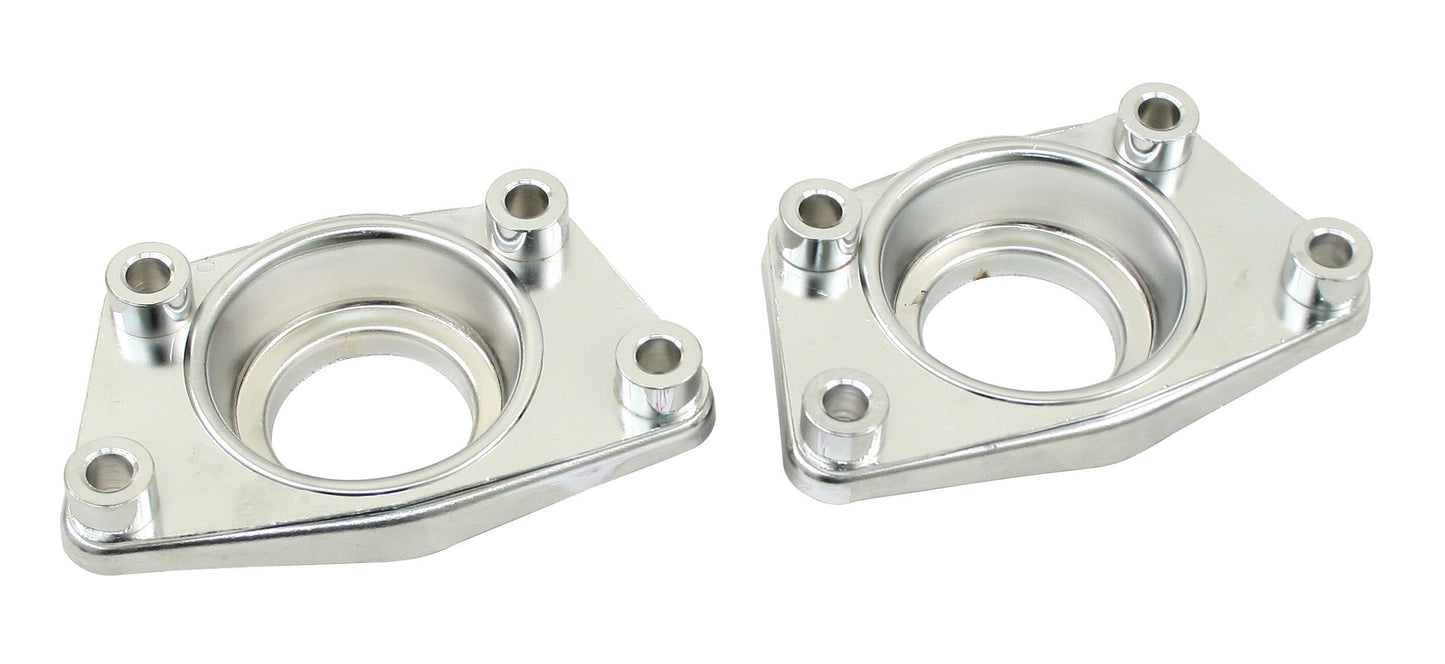 Chrome Spring Plate Caps I.R.S., Pair