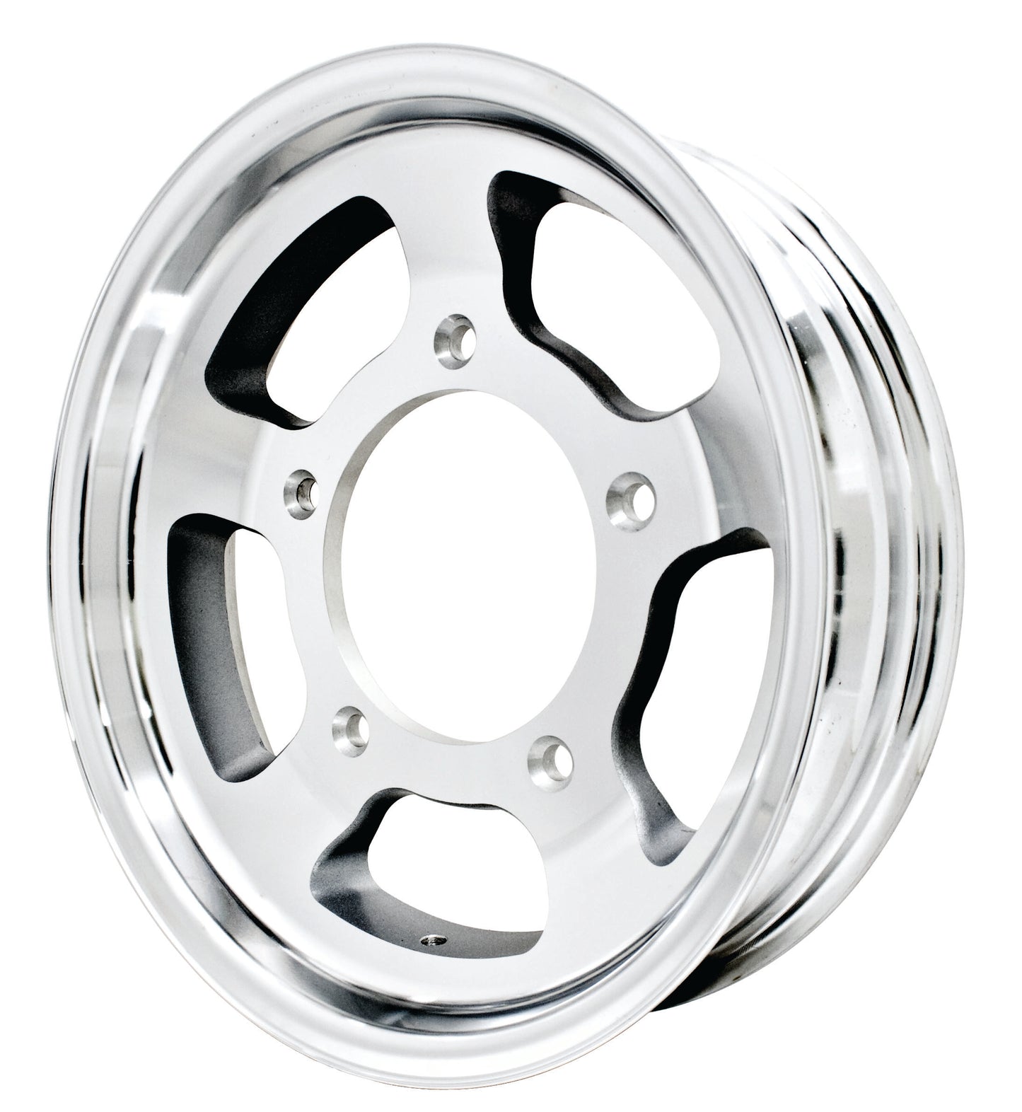 Off Road Wheel : Machine Finished Aluminum : 16 x 4 Inch : 5 x 205