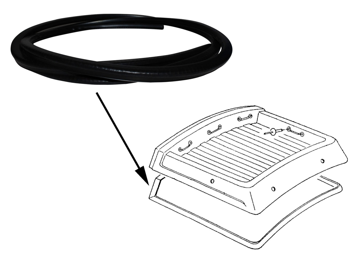 LUGGAGE RACK SEAL VANAGON