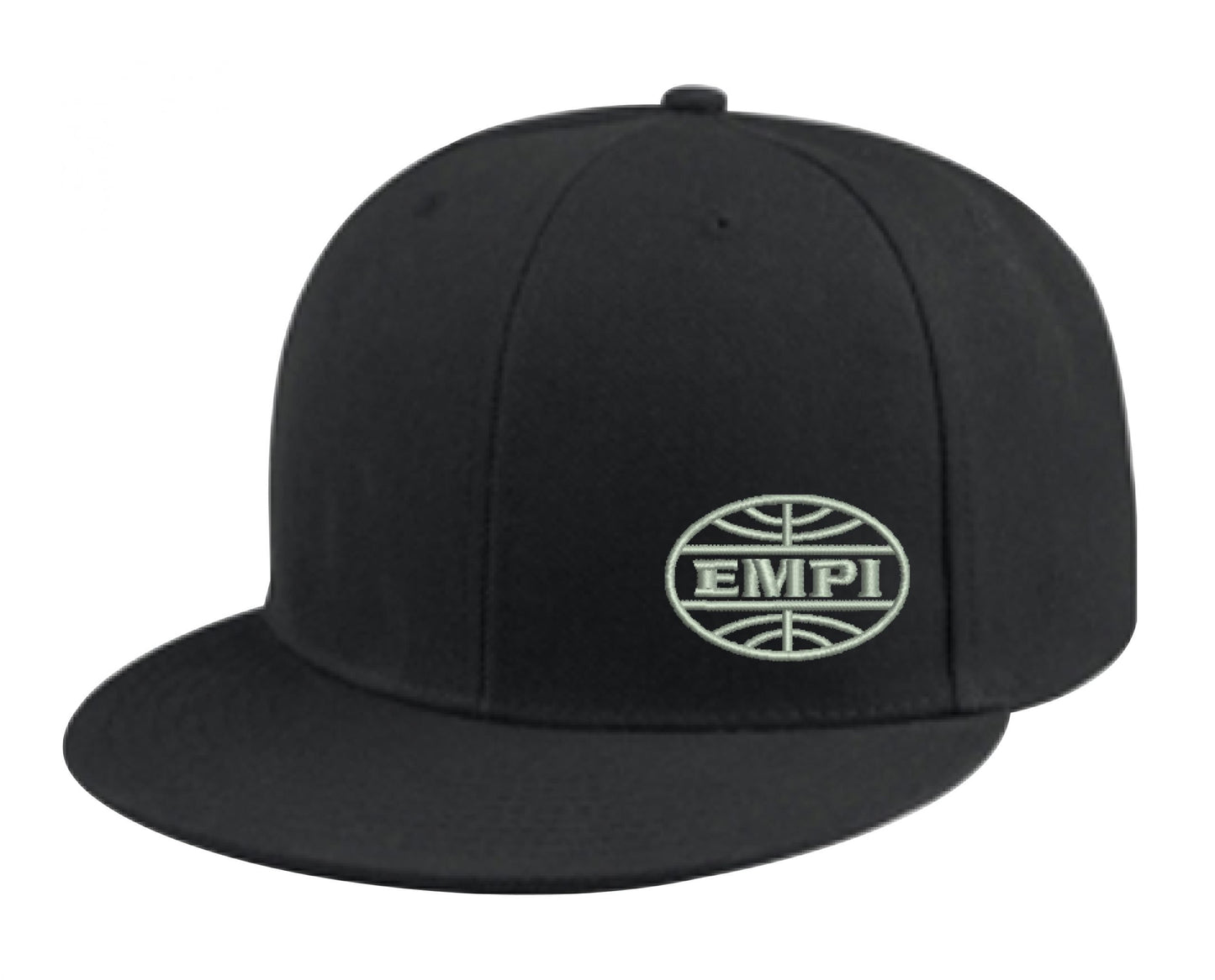 Flat Bill Black Hat Size L XL