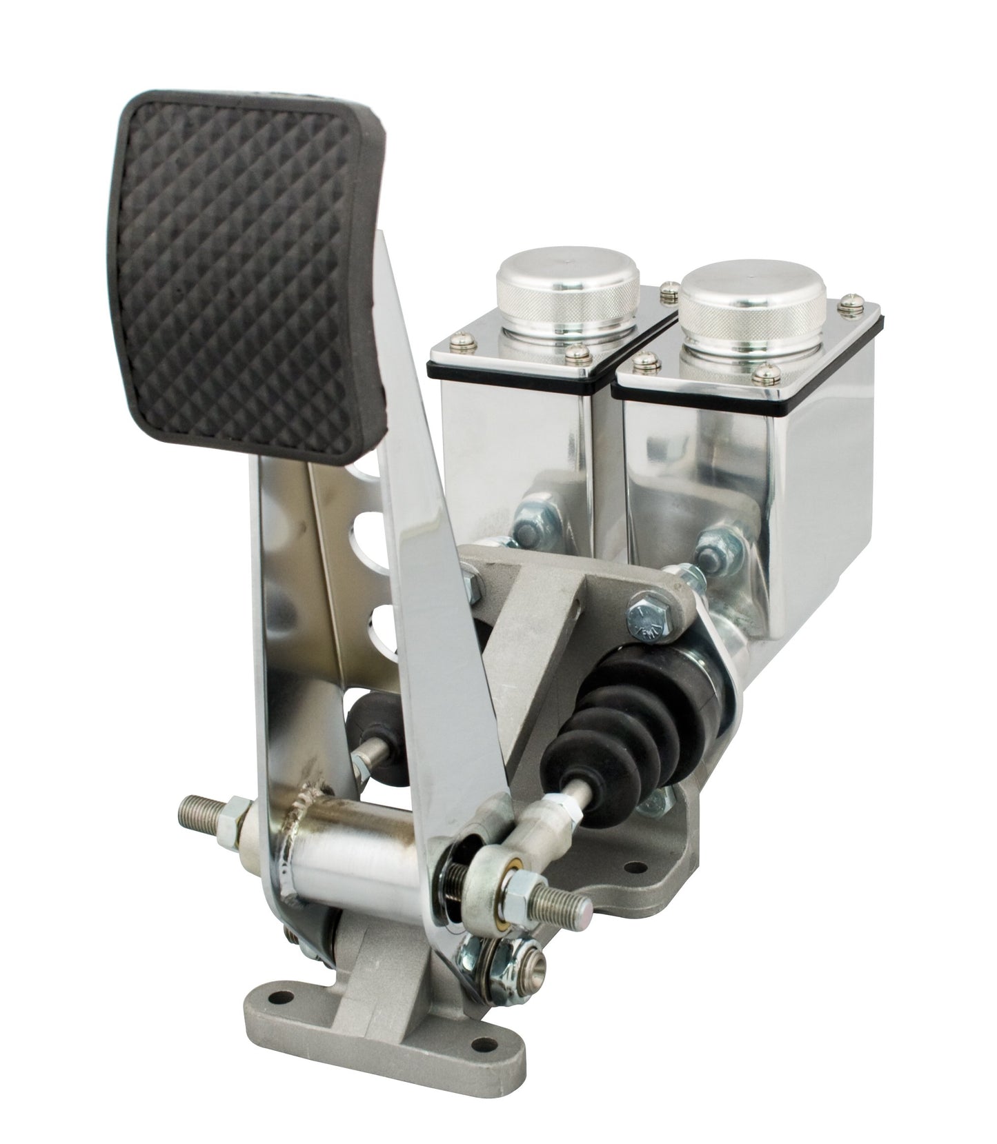 Single Pedal Assembly with Dual Master Cylinders 7/8" Brake 7/8" Brake, fitting size is 1/8" NPT.