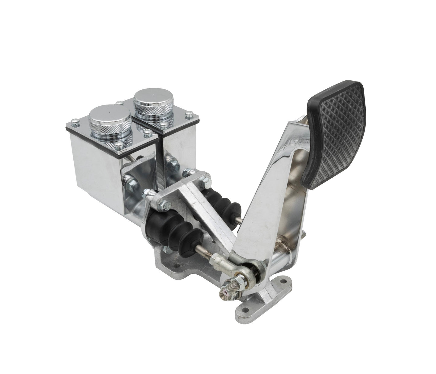 Single Pedal Assembly with Dual Master Cylinders 7/8" Brake 3/4" Brake, fitting size is 1/8" NPT.