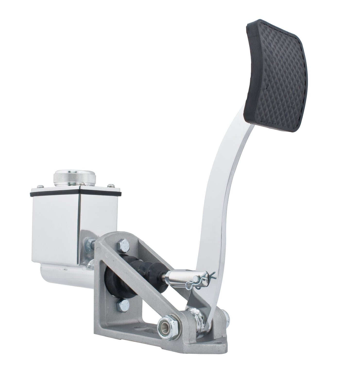 Single Pedal Assembly with Single Master Cylinder. 3/4" Brake/Clutch, fitting size is 1/8" NPT.
