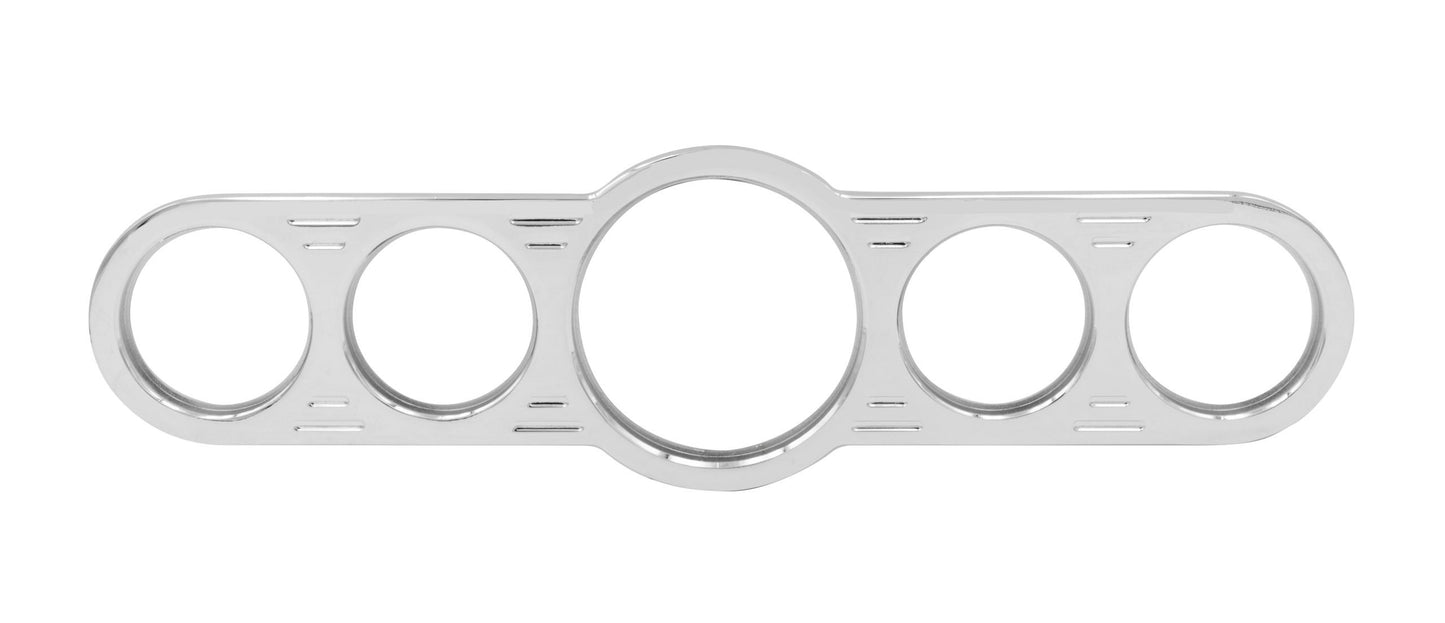 Billet-Dash,-2-Small,-1-Large.,-2-Small,-Chrome,-Each