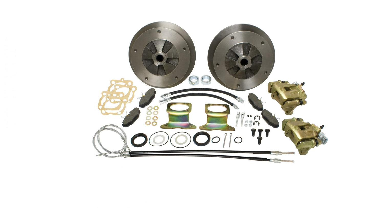 Zero Off set Wide 5x205 Rear Disc Brake Kit with E Brake, I.R.S., 68 72, Swing Axle ‘68