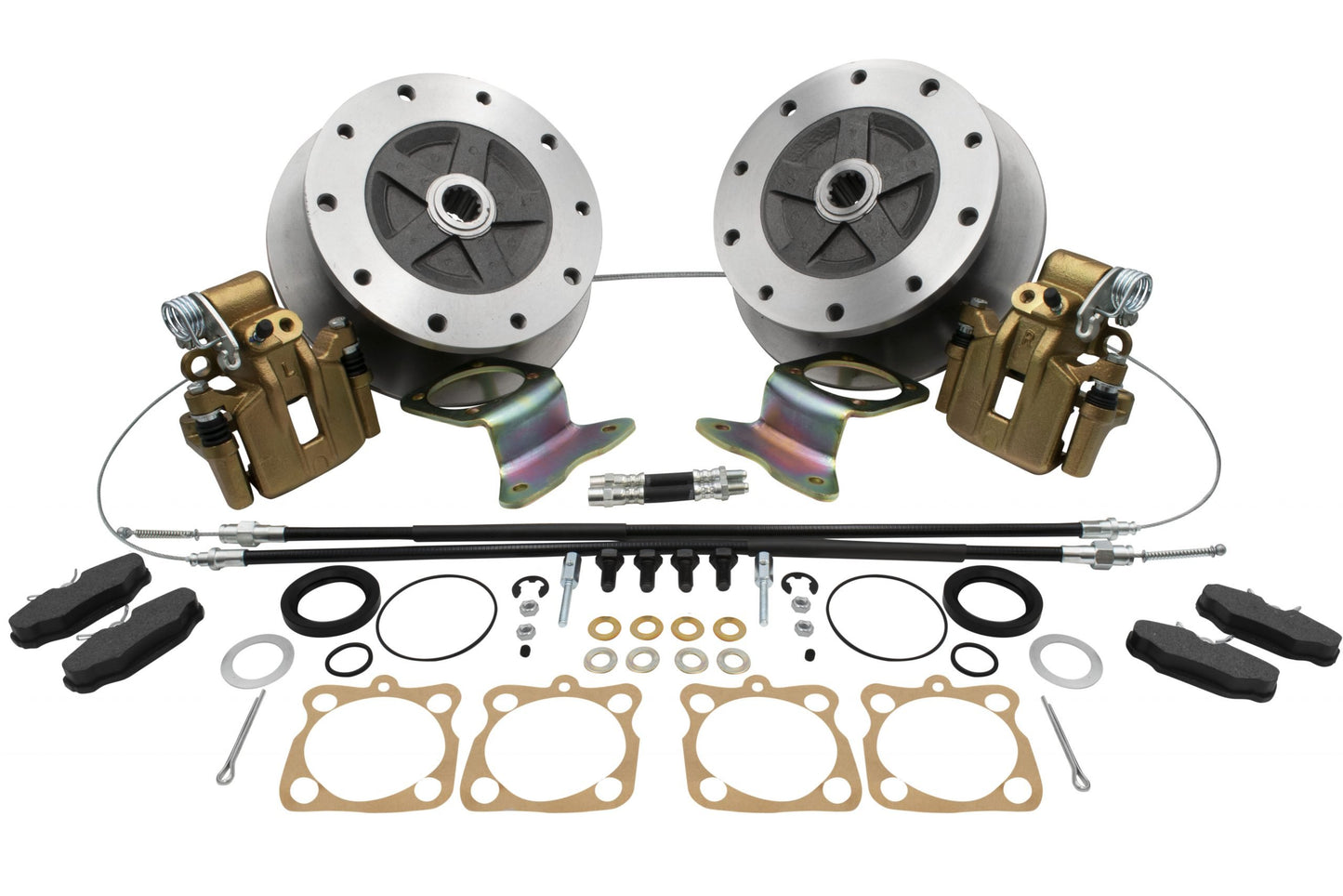 Wide Rear Disc Brake Kit with E Brake, 5/205, Swing Axle 58 67