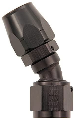 XRP 8 30º Double Swivel Hose End Aluminum Black Anodized