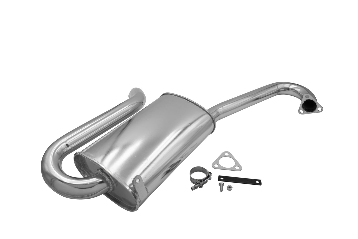 Hideaway Muffler Ceramic Coated Fits P/N: 3699 / 55 3699 / 3760 / 7320 / 55 7320, with J Tubes
