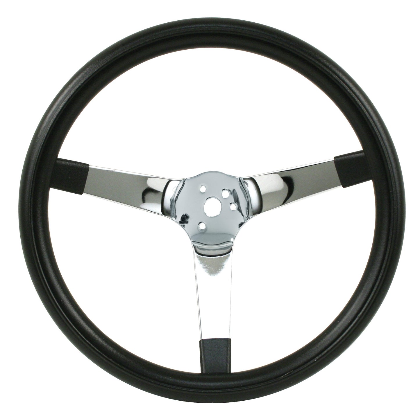 EMPI Poly Foam Steering wheel, 3 solid spoke, 14 ¾" Dia., 4" Dish / 4 ¼"