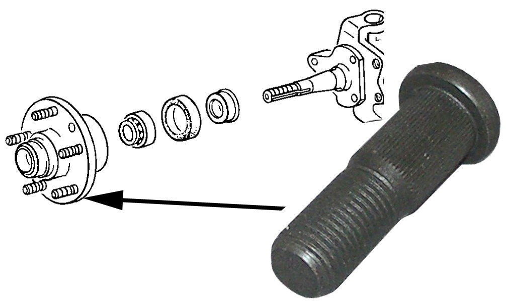 WHEEL MOUNTING BOLT FT T II
