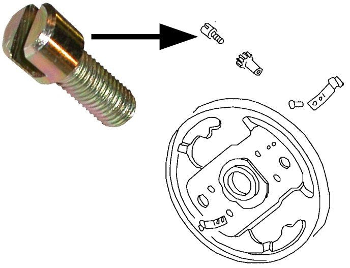 BRAKE ADJ SCREW LATE T II