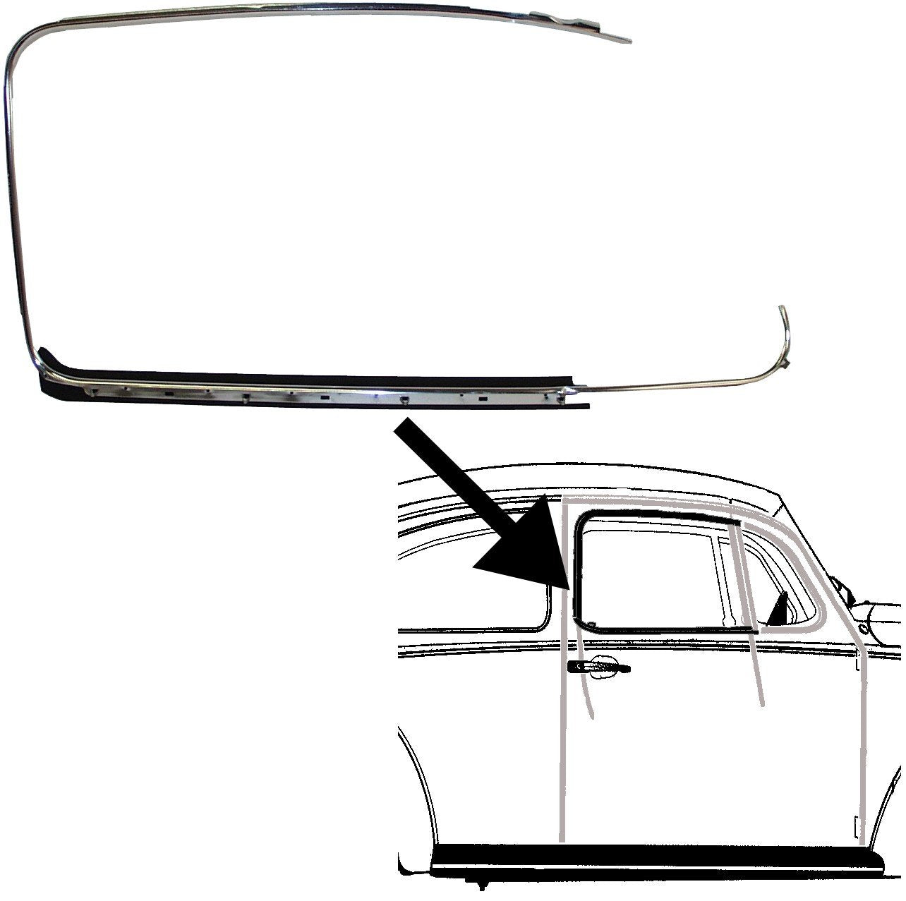 WINDOW TRIM RIGHT 65 LATER T I