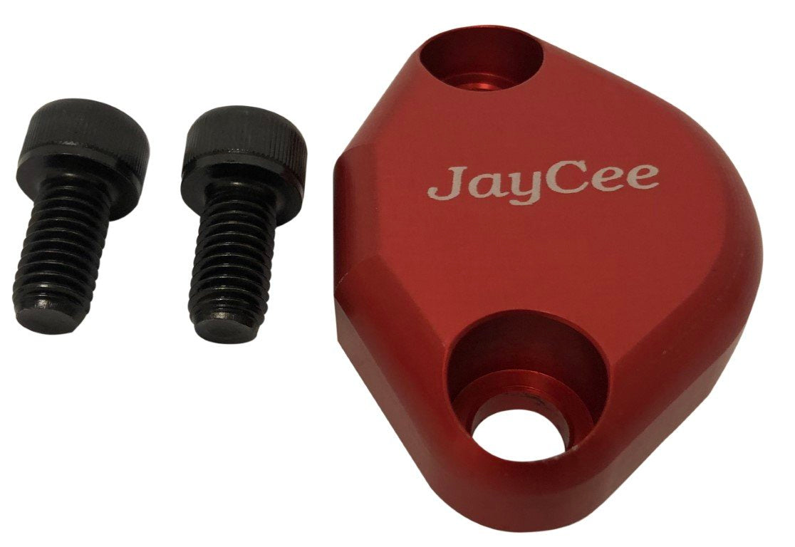 Low Profile Fuel Block Off, Red