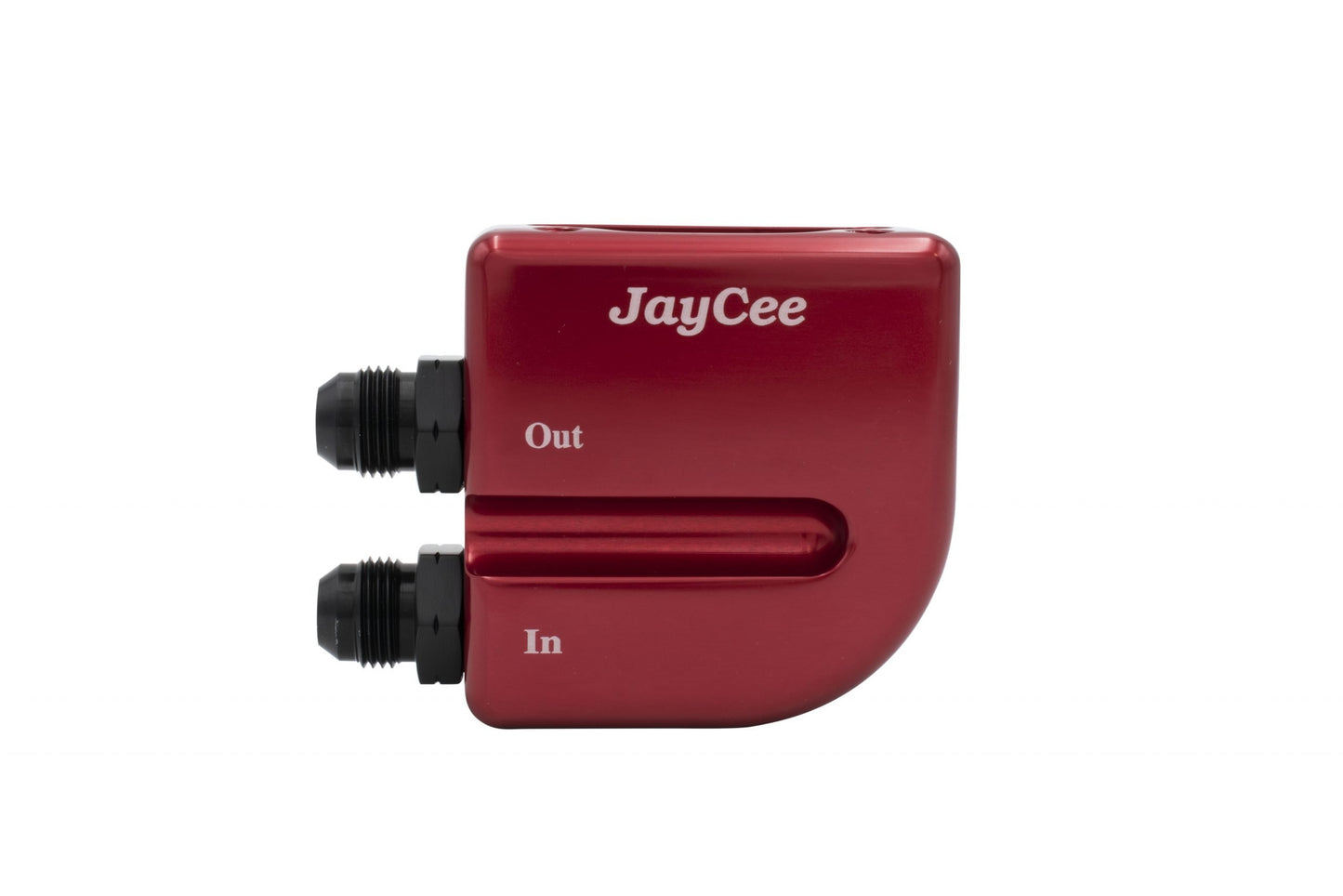 Billet Oil Manifold Left Red