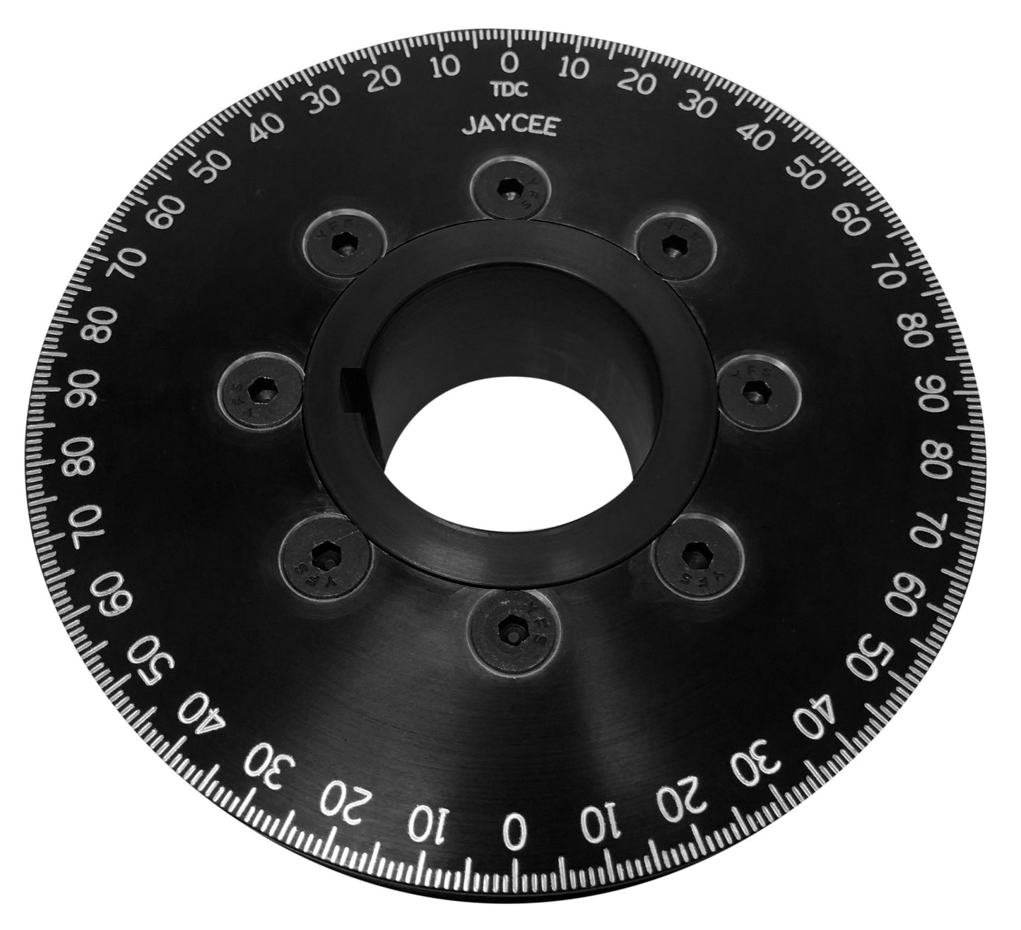 JayCee Billet 4 1/2" Street Power Pulley Black