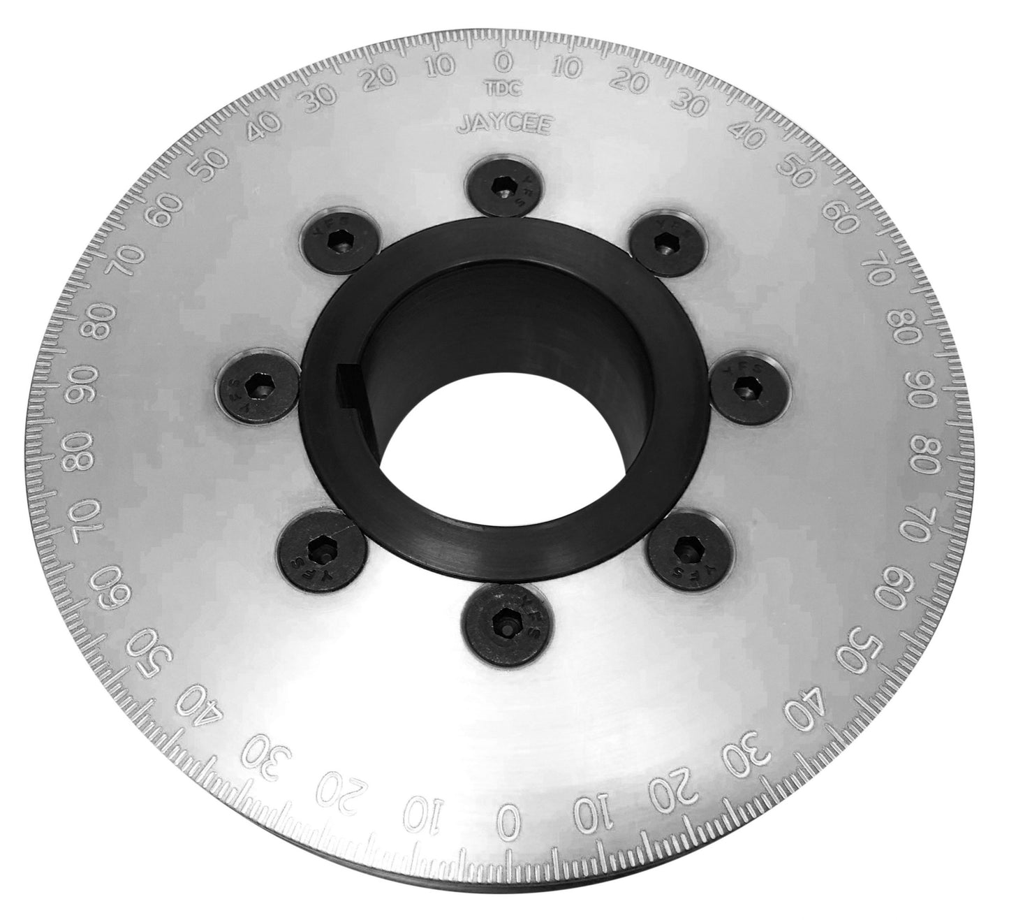 JayCee Billet 4 1/2" Street Power Pulley Silver, Sand Seal