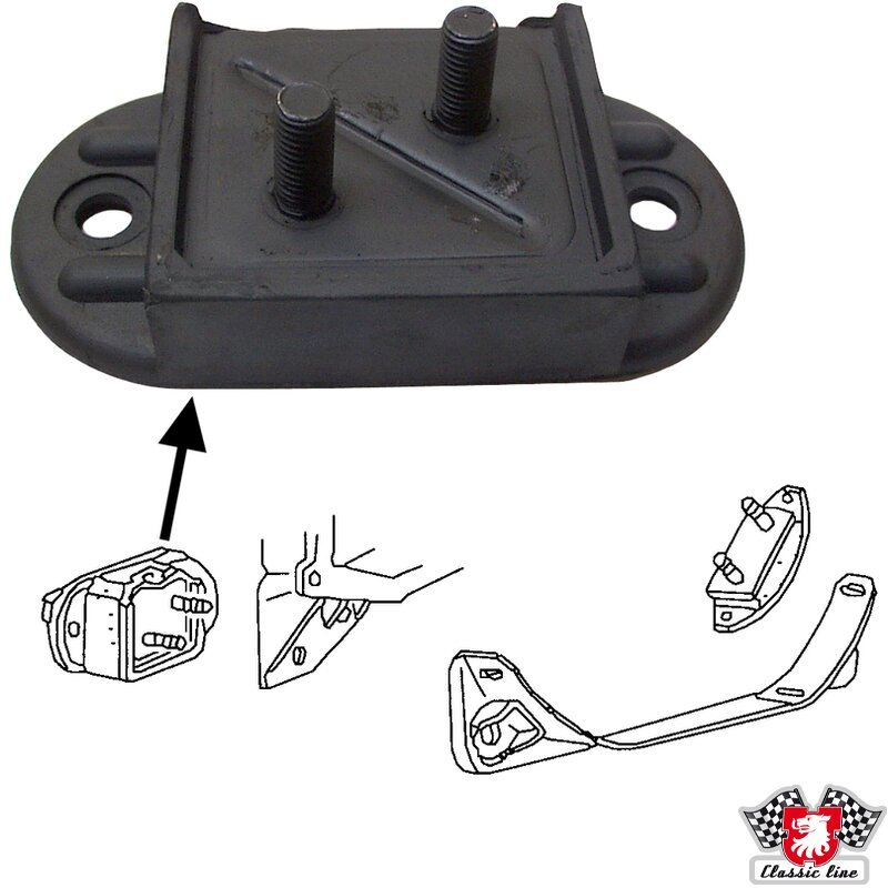 TRANSMISSION MOUNT FRT T II