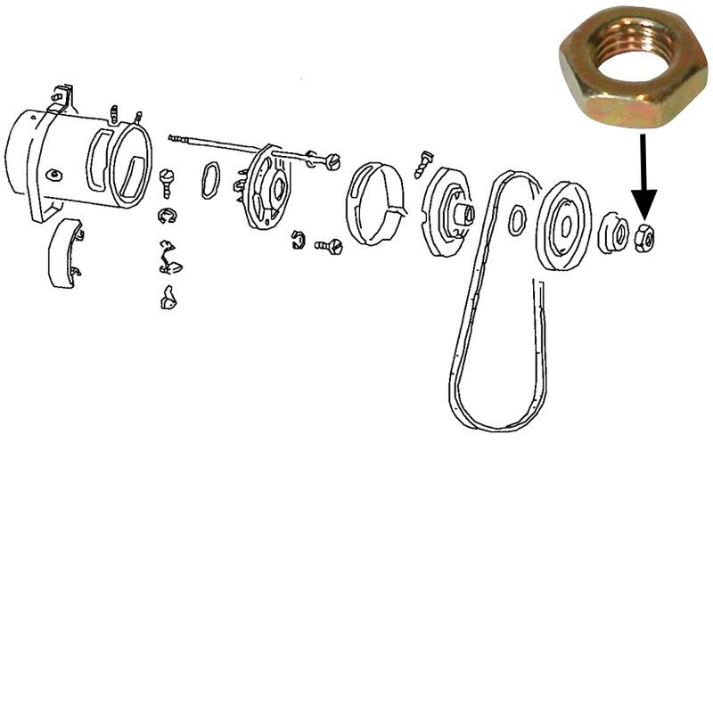 Nut For Gen/Altpulley
