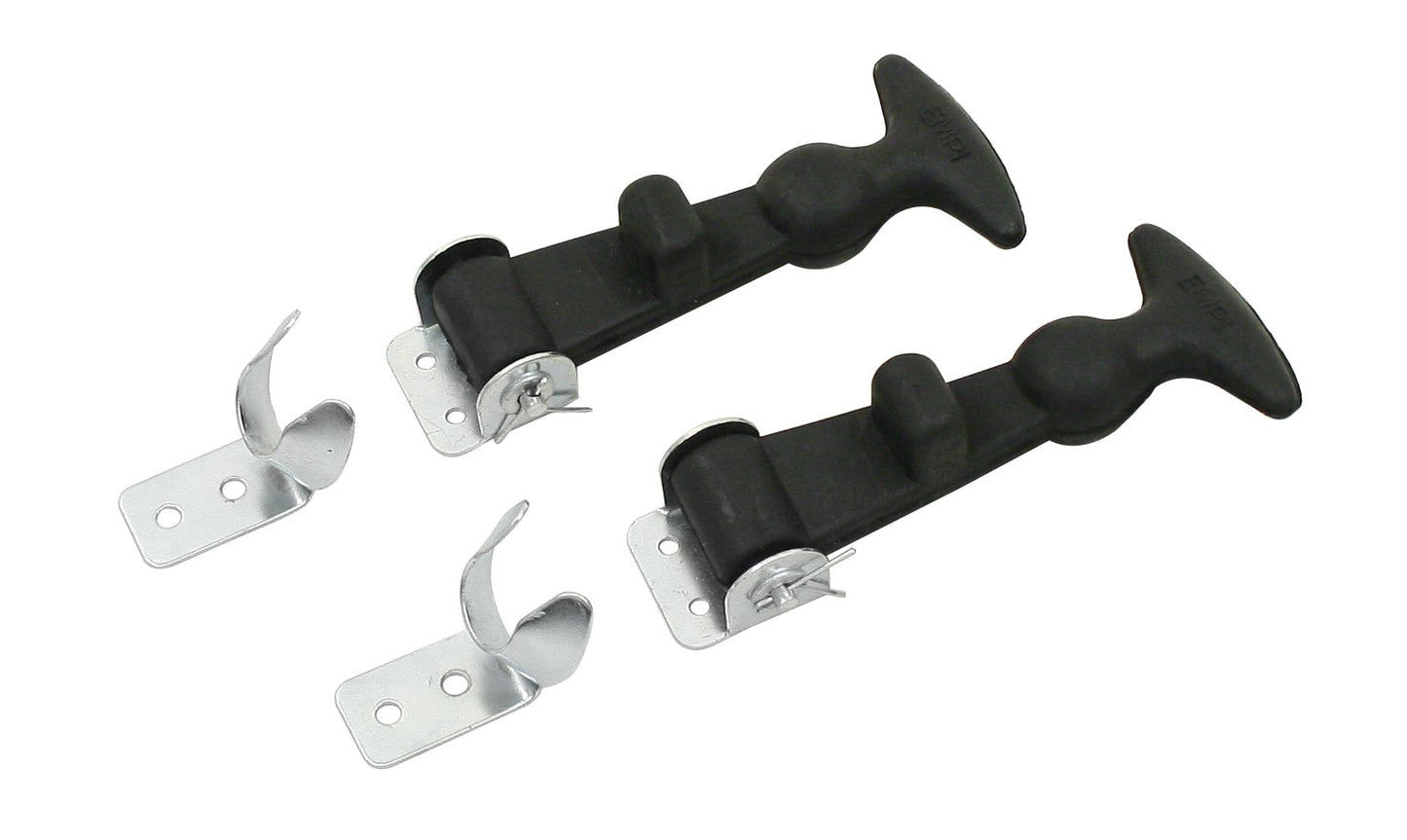 Rubber Hood Hold Downs, Pair