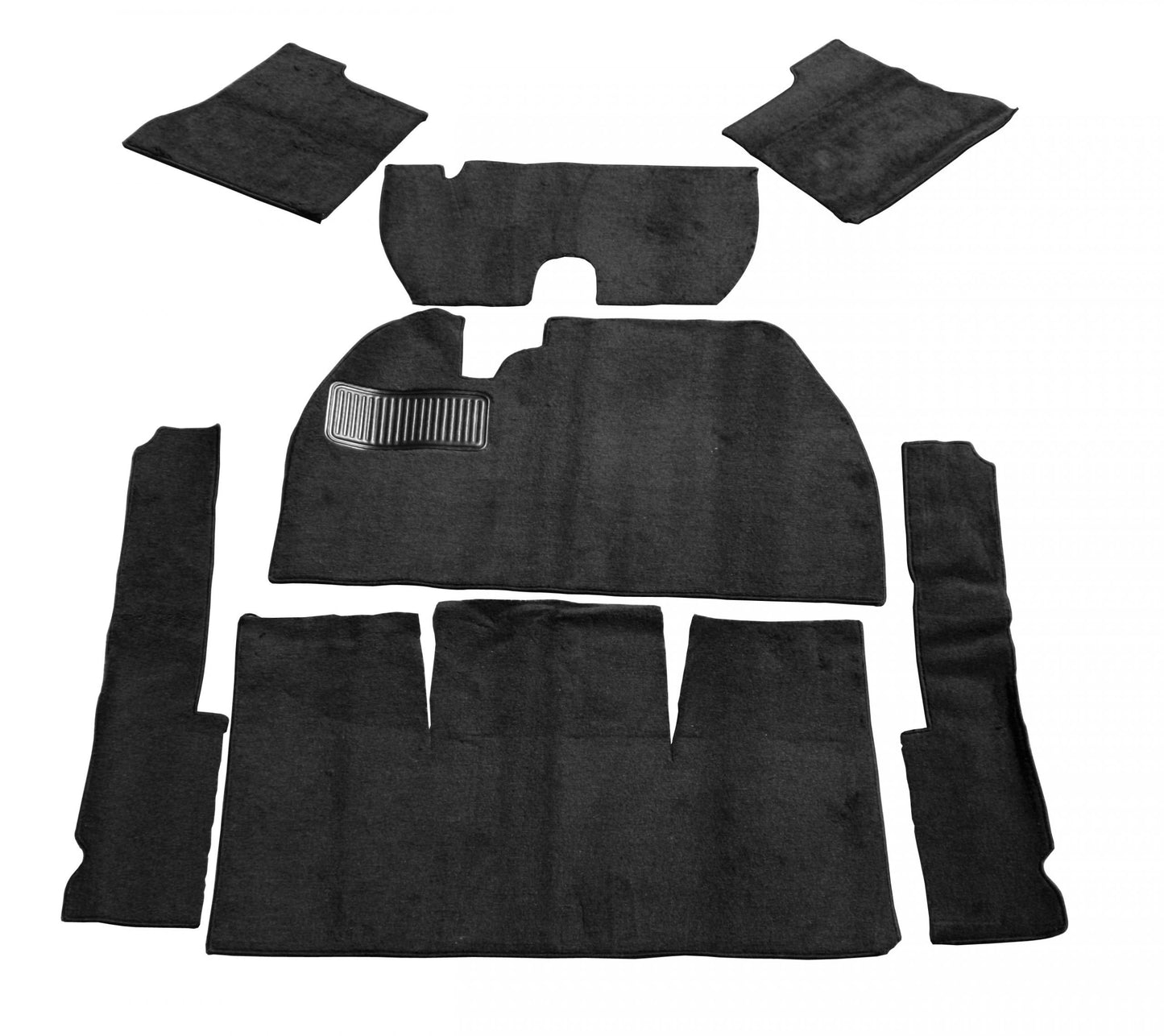 Carpet Kit 58 68, 7 Piece   Black