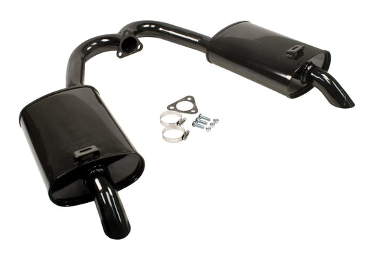 Replacement Dual Quiet Mufflers, Black