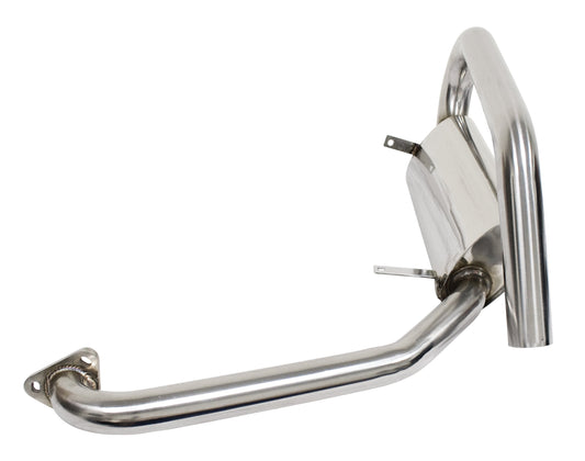 S/S Hideaway Muffler for P/N 3767 Extractor Fits Type 1 66 73, 1300 1600cc Upright Engine Will fit 3767 and 3100 Headers