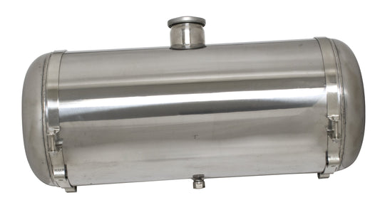 S/S Gas Tank, 10" X 24", Center Fill, 7.7 Gallon, S/S Cap