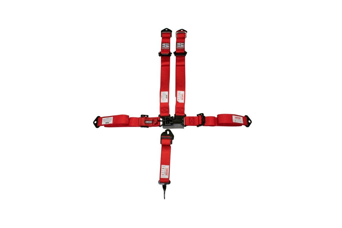 D3 2" x 2" Latch & Link Harness with No pads, Red