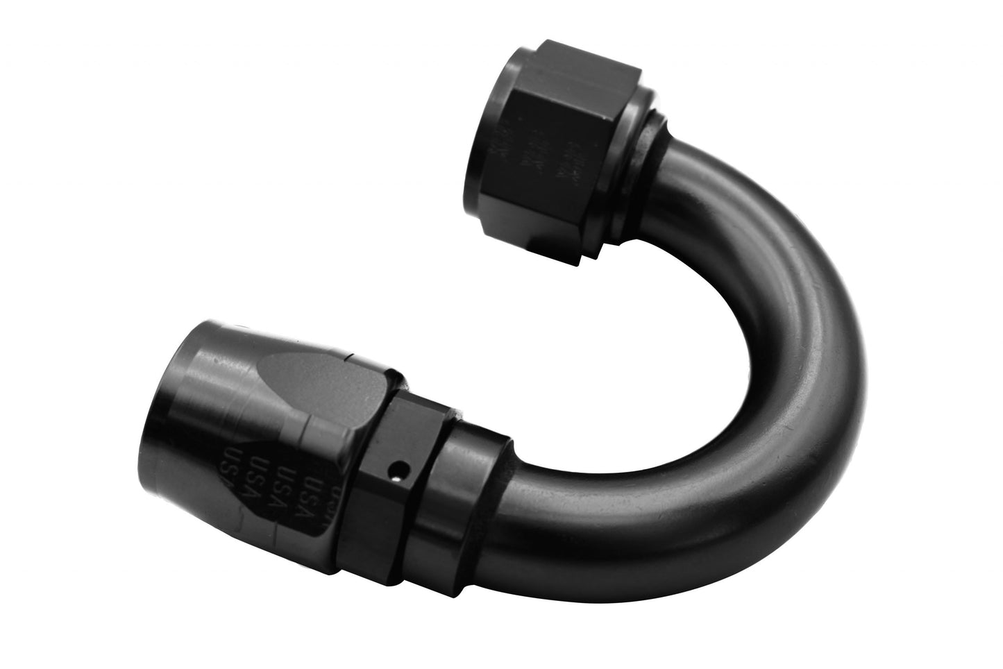 XRP  10 180Âº Double Swivel Hose End   Aluminum   Black