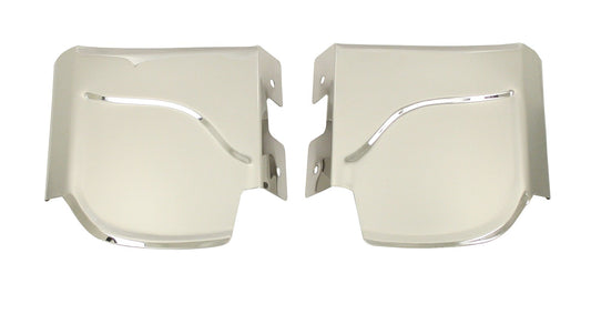 Fender Guards, Rear, Stainless Steel, Type 1, Pair, withÂ Plastic Trim