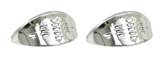 Eye Brows, Louvered Chrome, Type 1, Pair