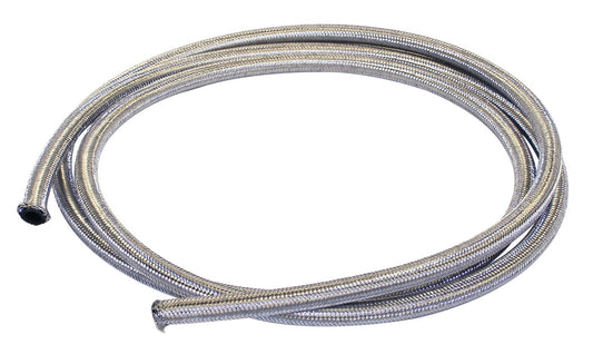 3/8" I.D. (#6) Braided Stainless Line, 10' Length   Skinpacked