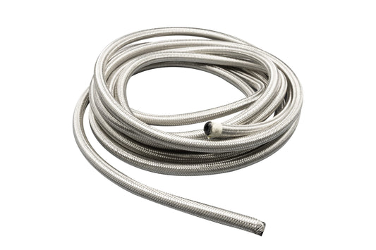 3/8" I.D. (#6) Braided Stainless Line, 25' Length   Boxed