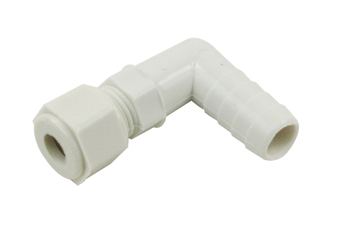 Universal 90 DegreeÂ Nylon Fitting with Nylon Nut