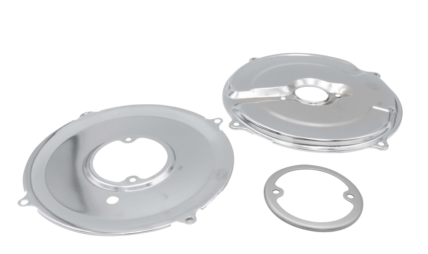 Chrome Alternator/Generator Backing Plate Bagged (3 pcs)