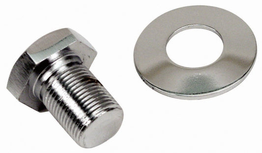 Extra Long Chrome Pulley Bolt & Washer
