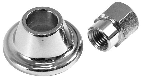 Chrome Alternator / Generator Nut & Spacer, 2 Piece Set