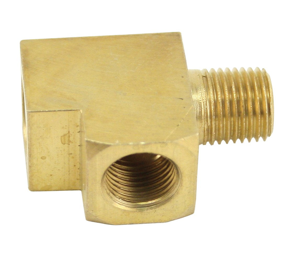 Brass T Fitting/Adapter (1/8"), For Gauges, Each