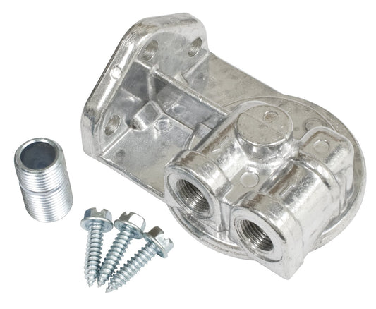 Oil Filter Adapter withÂ Nipple, Ports Left