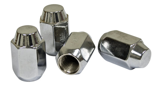 Chrome Lug Nuts, M14 1.5, Acorn 60 DegreeÂ Style (Set of 4)