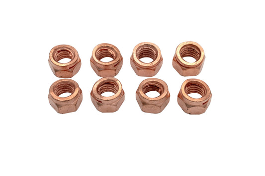 Bulk Exhaust Lock Nuts, Copper, Bag of 100