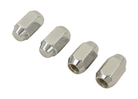 Chrome Lug Nuts, 1/2 20, Acorn 60 DegreeÂ Style (Set of 4)