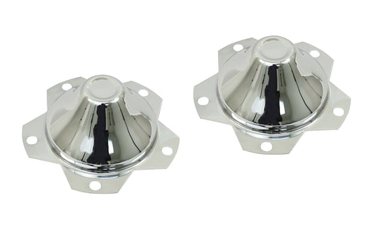 Chrome / Metal Wheel Caps for 5 Lug Wheels, Pair