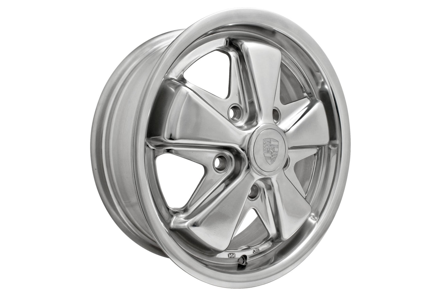 911 Alloy, Polished, 15x5 1/2, 5x130 Bolt Pattern, 4 15/16" BS